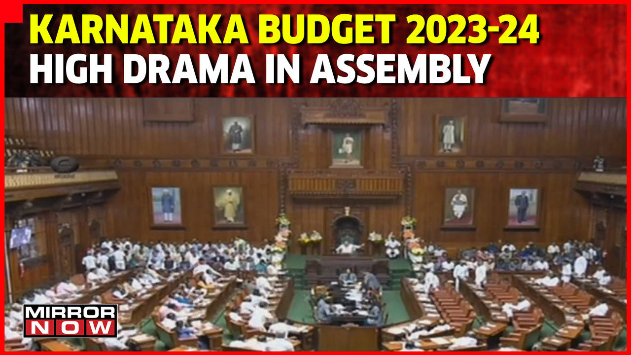 Karnataka Budget 2023-24 | High Drama Inside Karnataka Assembly As CM ...