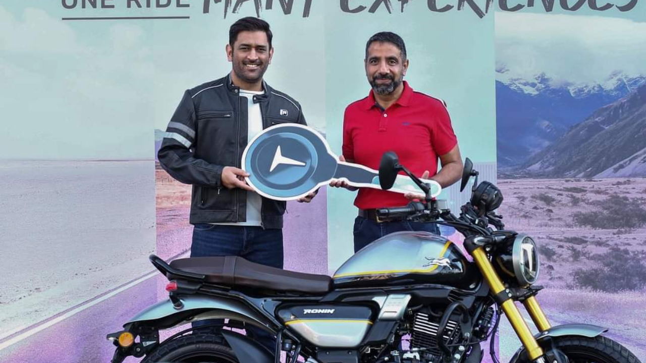 MS Dhoni buys a brand new TVS Ronin