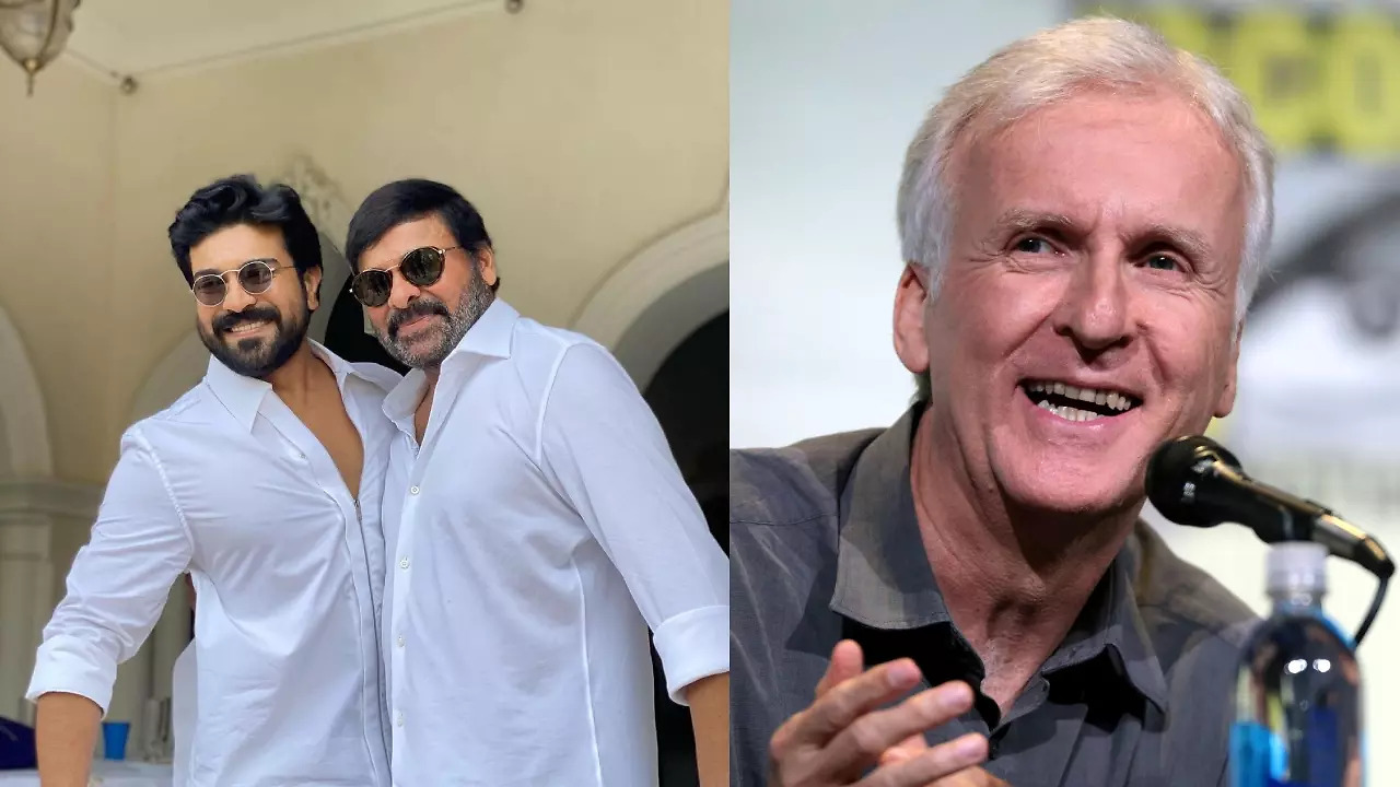 Chiranjeevi is proud father as 'cinematic genius' James Cameron praises ...