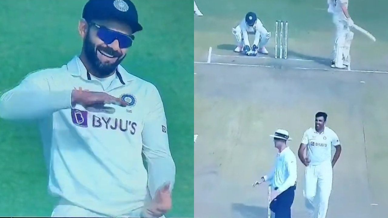 WATCH: Virat Kohli laughs uncontrollably as R Ashwin pulls out of ...