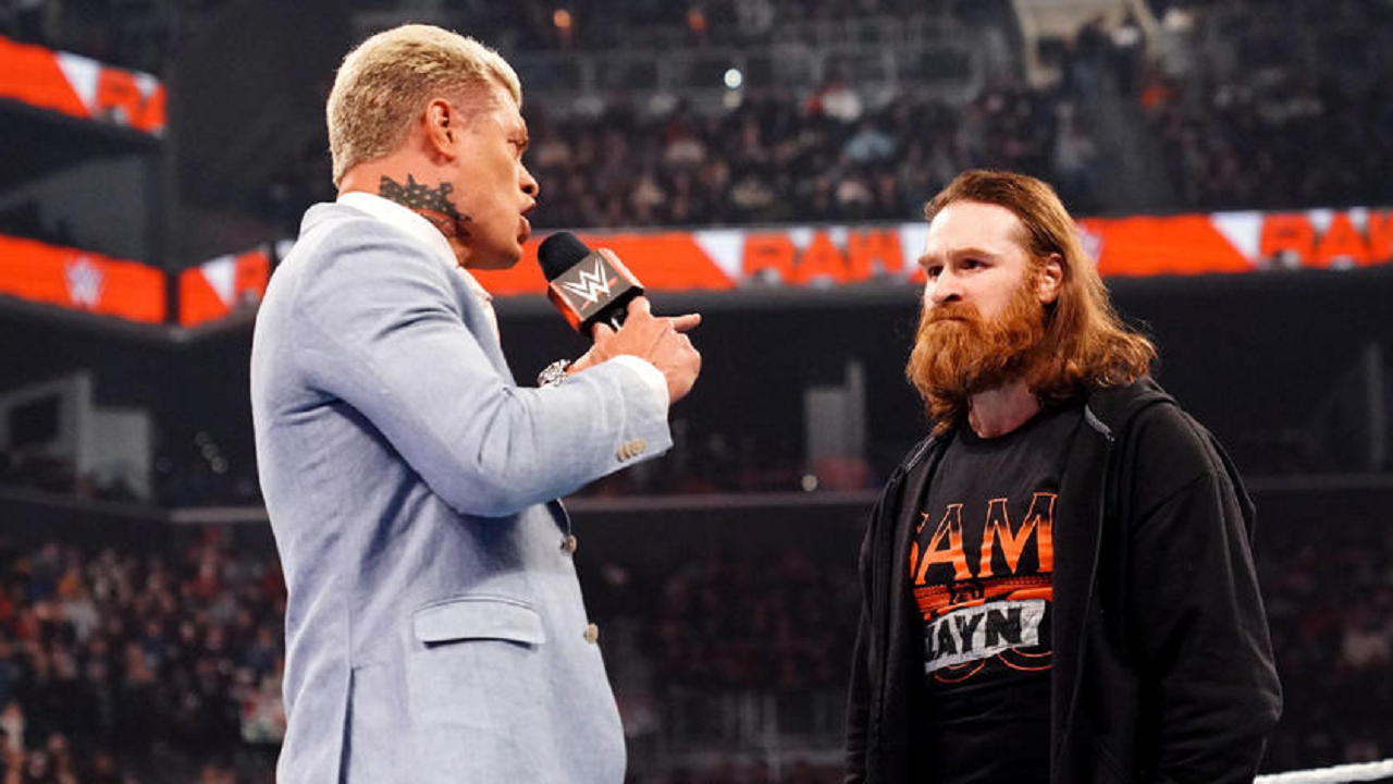 Sami main evented Mania with his best friend and was part of the best story  in years but he should have signed with AEW : r/SCJerk