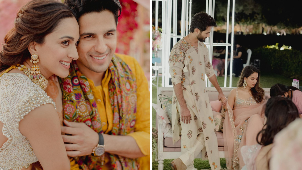 Shahid Kapoor, Mira Rajput at Kiara Advani-Sidharth Malhotra's mehndi ceremony