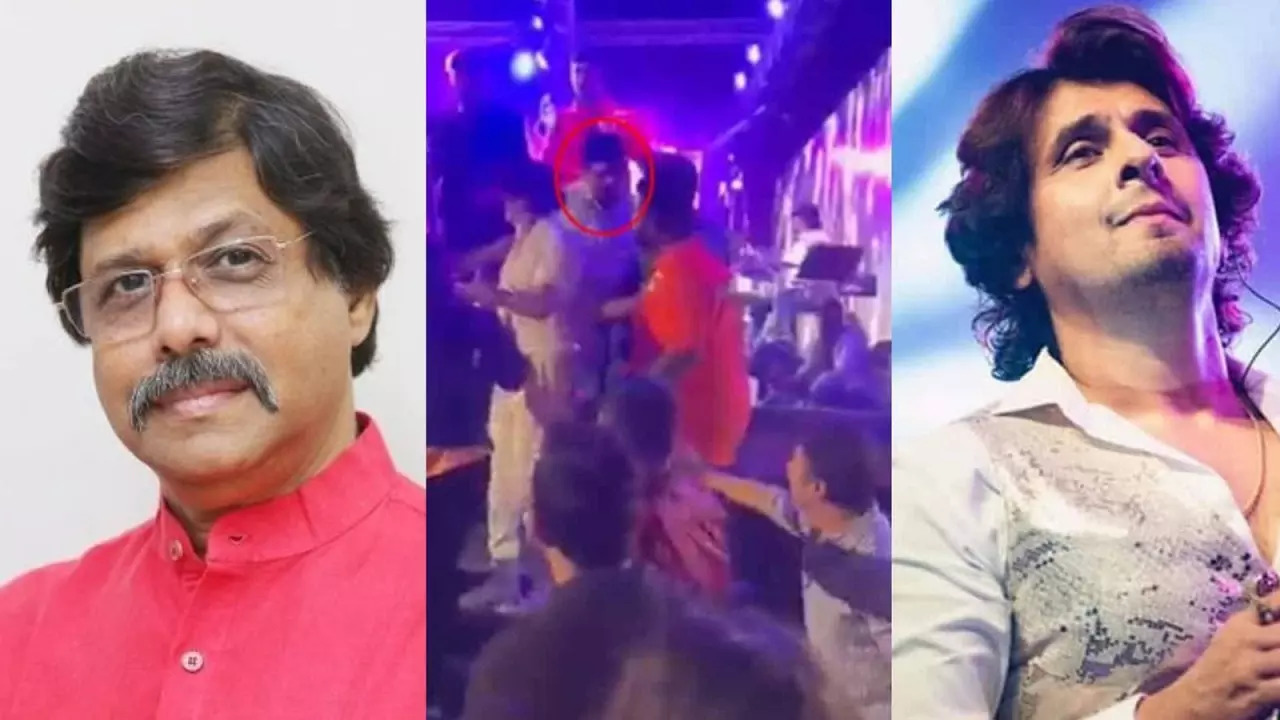 MLA Prakash Phaterpekar's son attacks Sonu Nigam and team