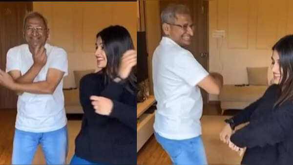 Songs To Dance With Father In Law Dance video song | Woman dances with father-in-law to 'Tum Tum' in
