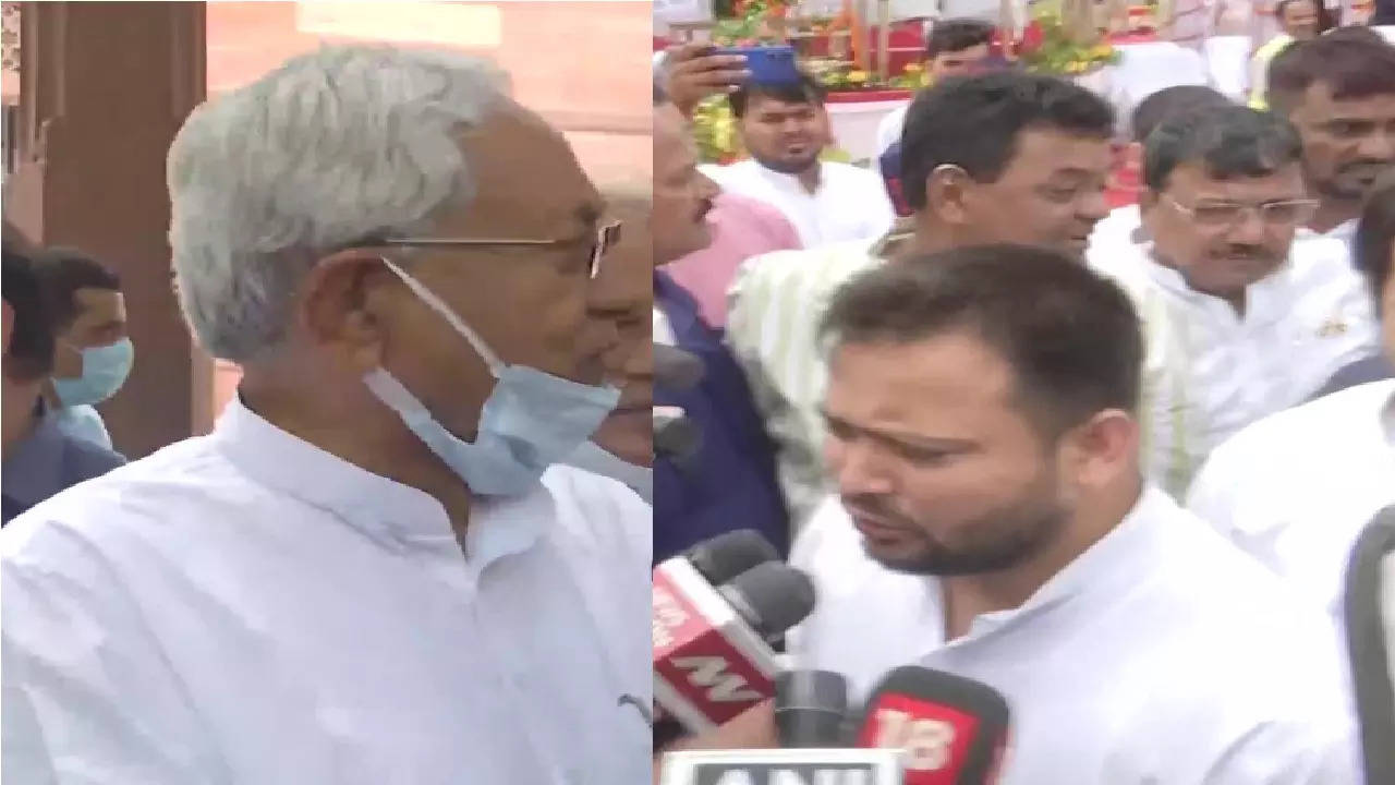 Sources claim Tejashwi Yadav deliberately came late to give a message to Nitish Kumar after the statement of Lalan Singh.