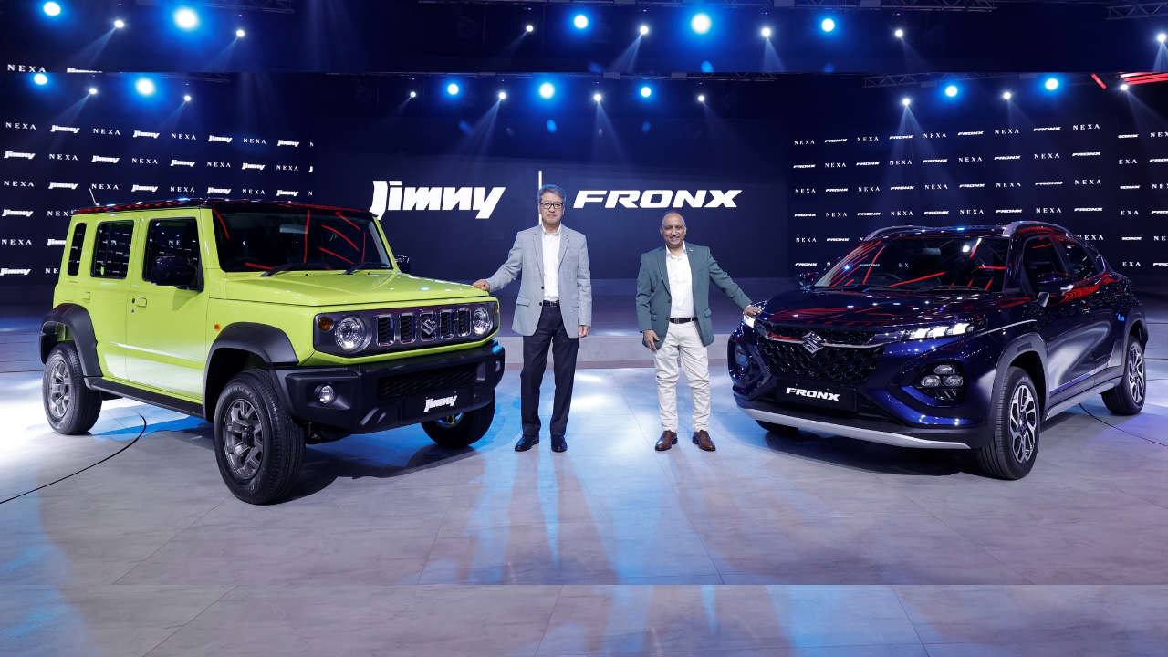 Maruti Suzuki Jimny (left) and Fronx (right) SUV