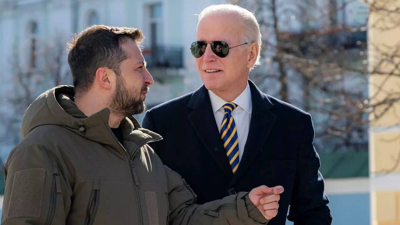 US President Joe Biden on Monday shocked the world as he landed in war-torn Ukraine for a surprise visit