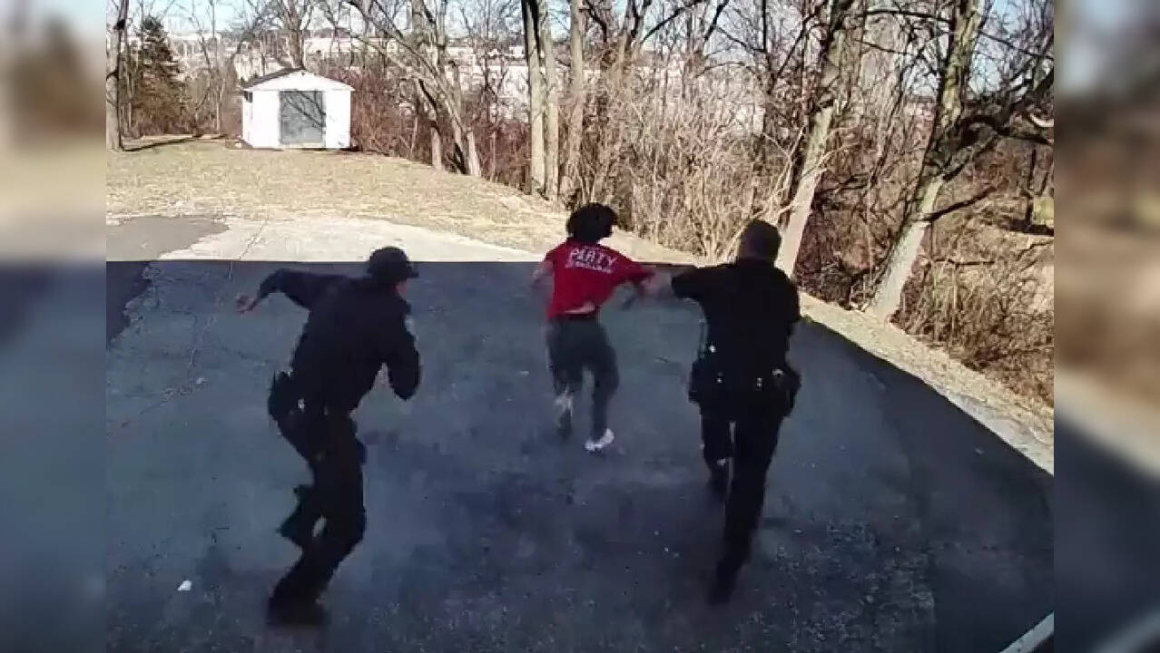 Doorbell camera helps police nab suspect hiding inside garbage can, hilarious clip goes viral