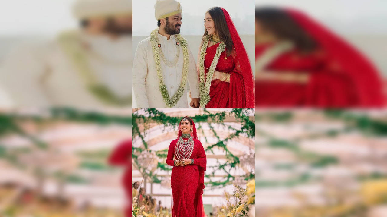 Nayanthara's regal wedding look in red ensemble reminds us of