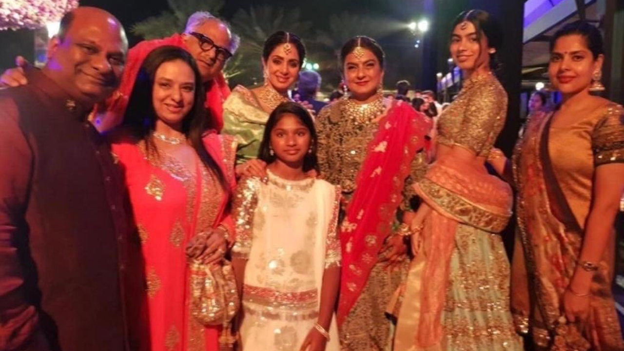 Boney Kapoor, Sridevi and Rhea Kapoor