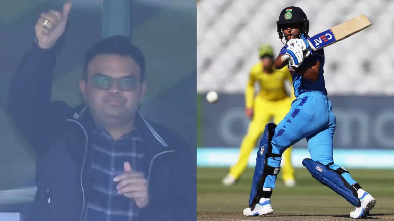 Jay Shah reaction Harmanpreet Kaur fifty women's T20 World Cup IND vs AUS.