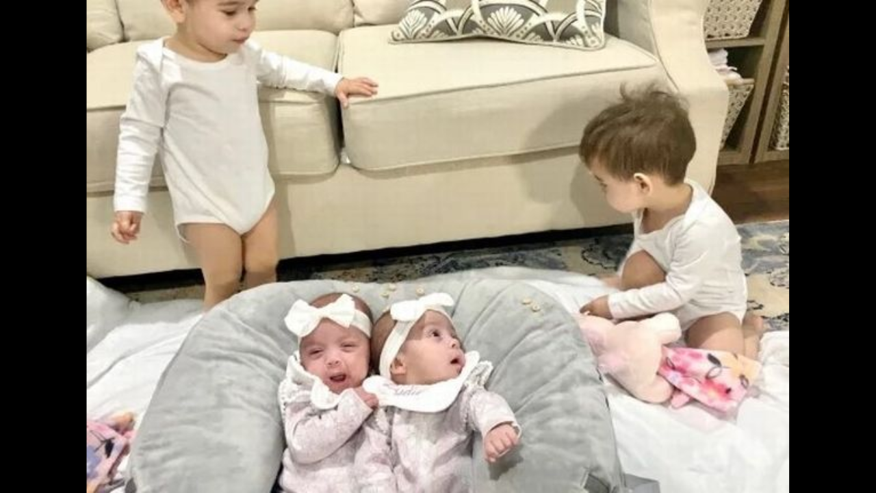 Woman gives birth to rare MoMo twins after first pregnancy with identical twin boys