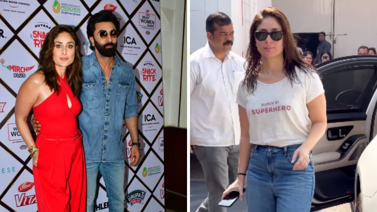 Kareena Kapoor, Ranbir Kapoor's different looks grab attention as they pose  for paps on What Women Want set