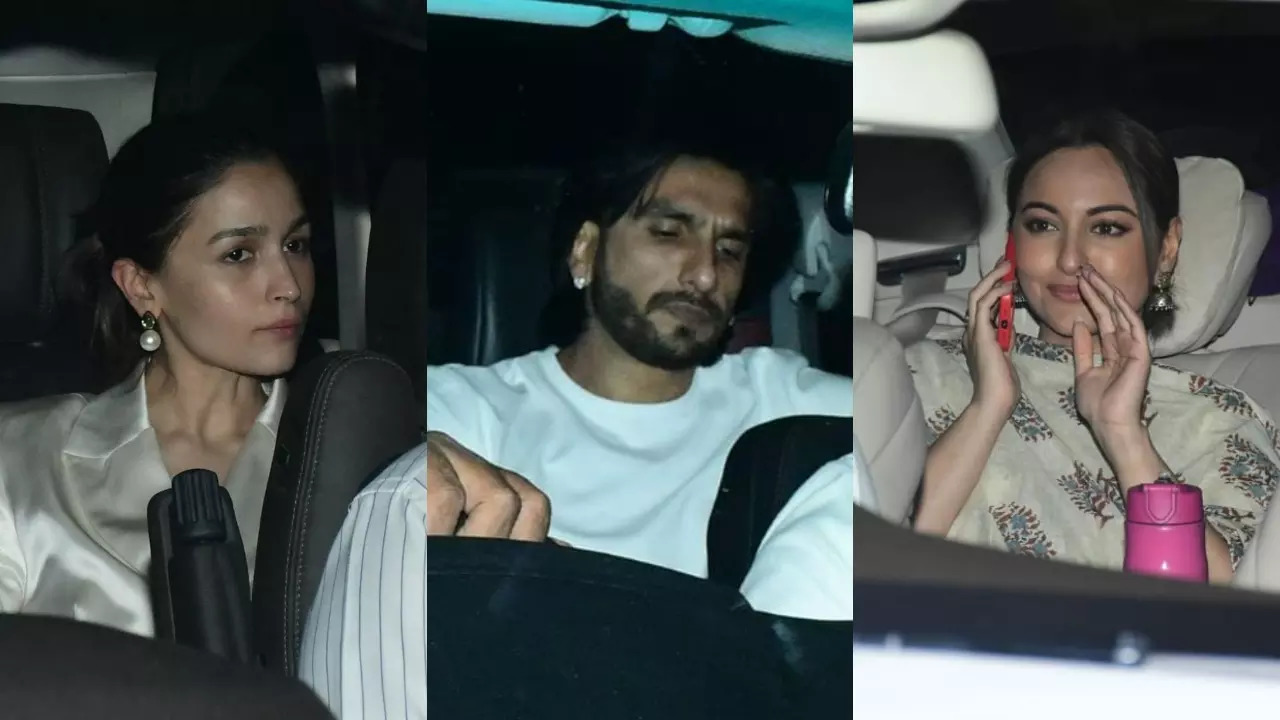 Alia Bhatt, Ranveer Singh, Sonakshi Sinha attend Sanjay Leela Bhansali's birthday bash. See pics