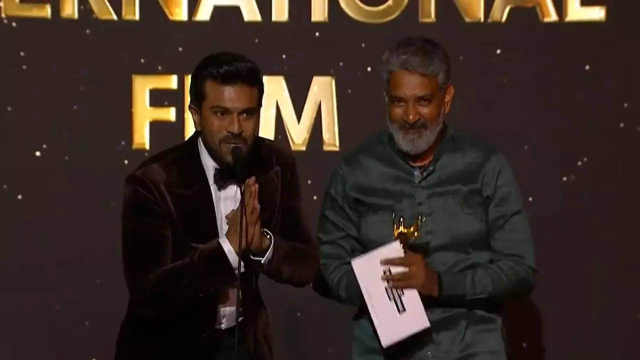 RRR wins Best International Film at HCA Awards 2023. Ram Charan, SS Rajamouli give moving  acceptance speech