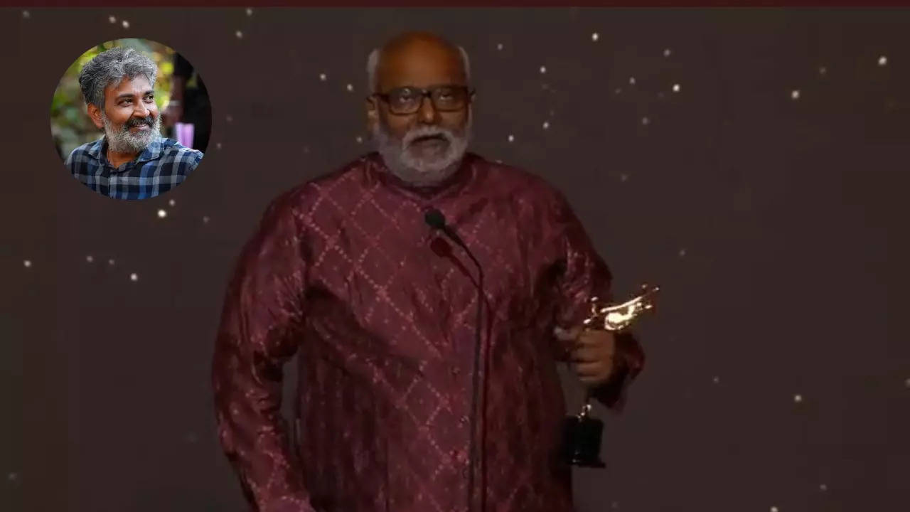 MM Keeravani thanks SS Rajamouli at HCA Awards 2023