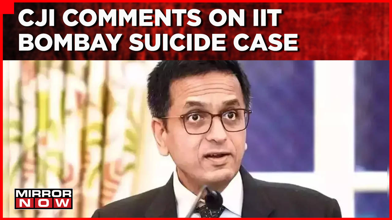 Iit Bombay Suicide Case Suicide Among Marginalized Communities Increasing Says Cji 8858