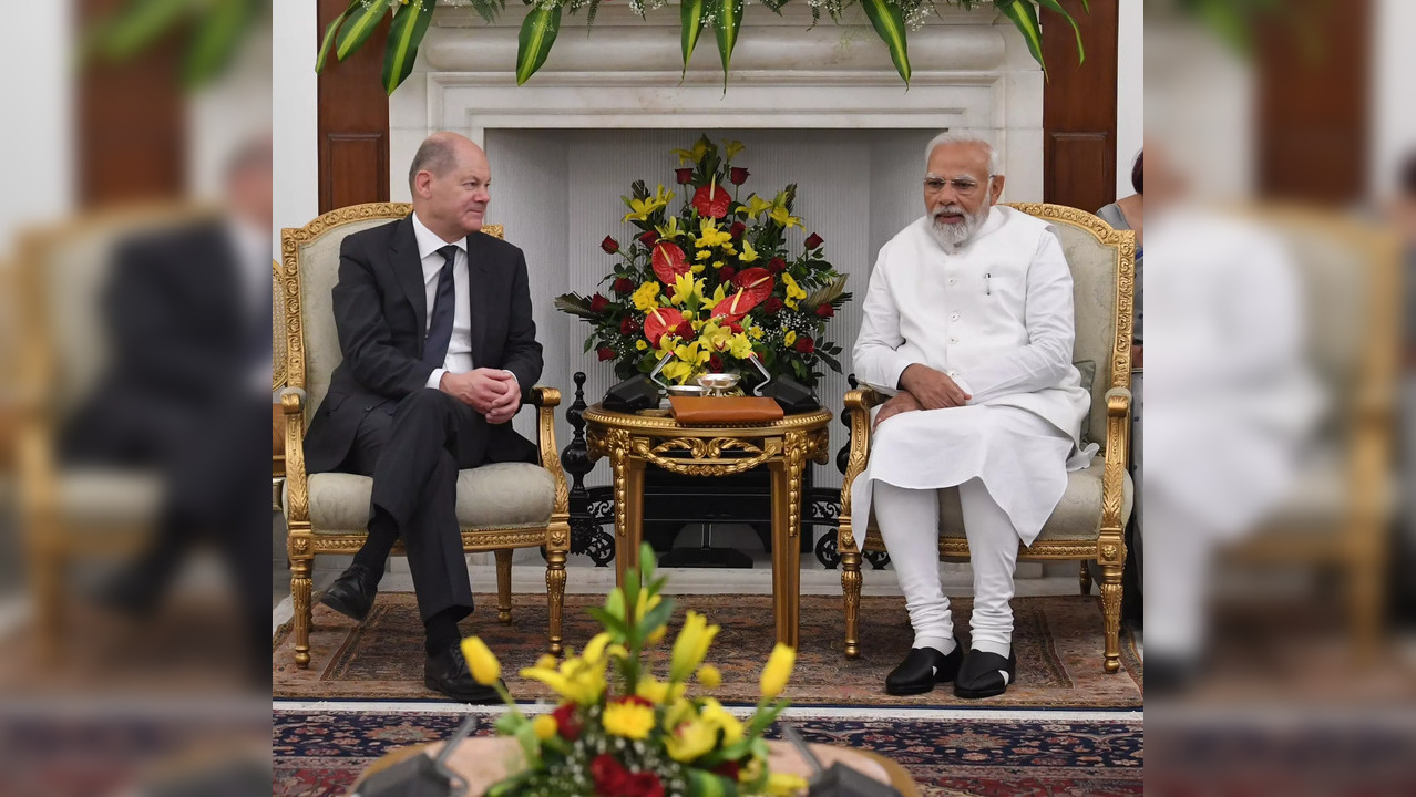 PM Modi Olaf Sholz meeting