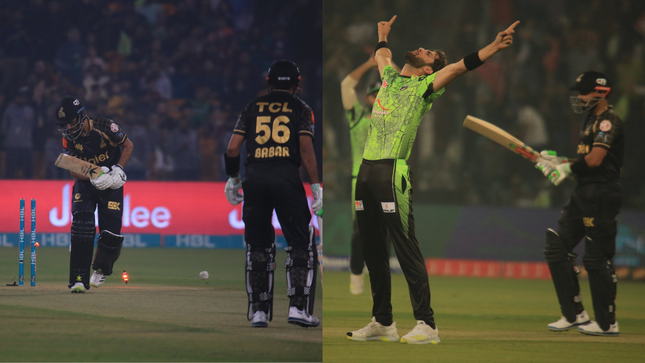Ball 1 Breaks bat, ball 2 breaks stumps Shaheen Afridi bamboozles