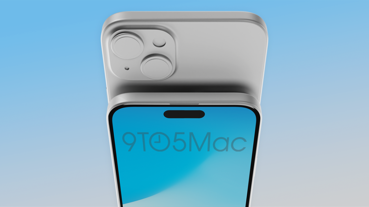 iPhone 15 Plus render (Image credits: 9to5Mac)