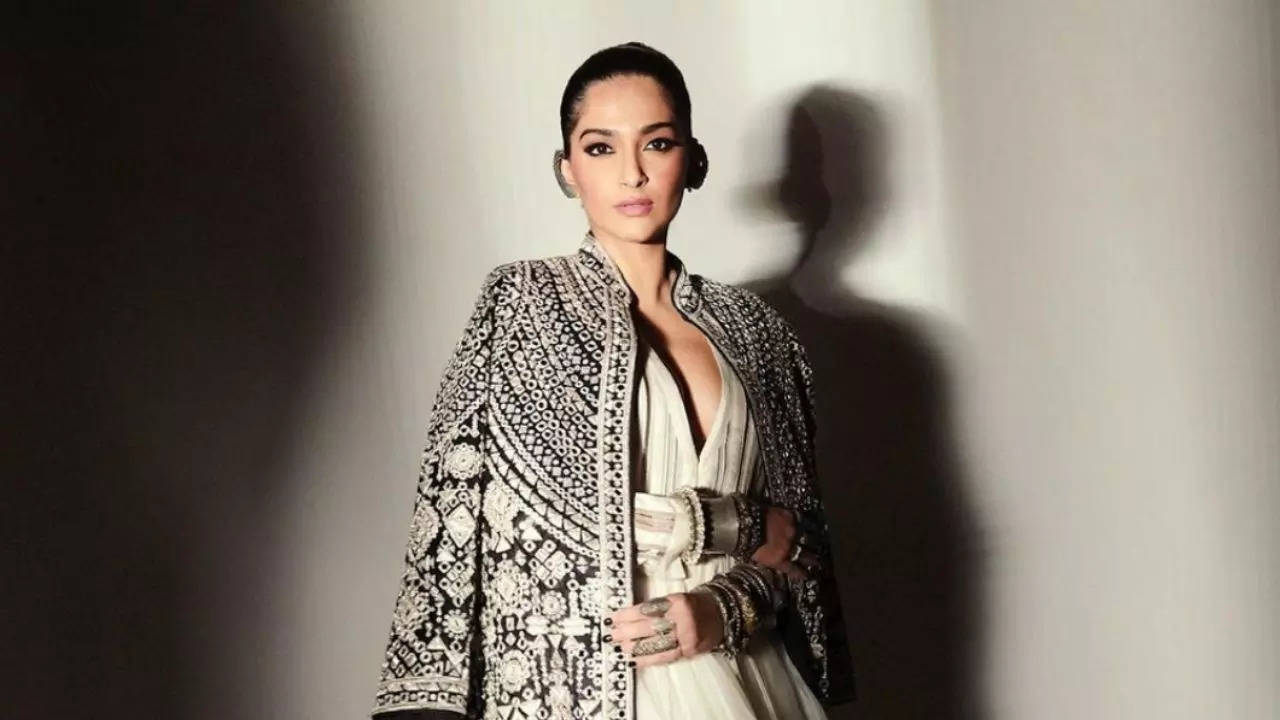 Sonam Kapoor was trolled for wearing a jacket over an Anarkali — designed by Abu Jani and Sandeep Khosla — to the re-launch of Shaadi by Marriott | Courtesy: @sonamkapoorahuja/Instagram