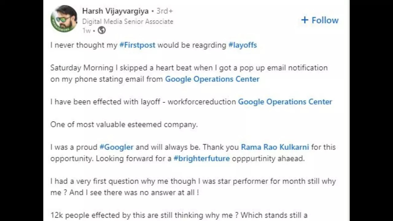 Google-layoff-LinkedIn-Viral-Post