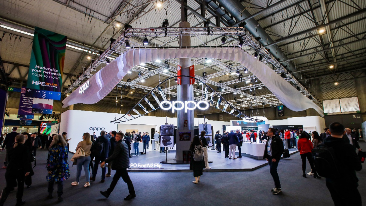 Oppo booth at MWC, Spain