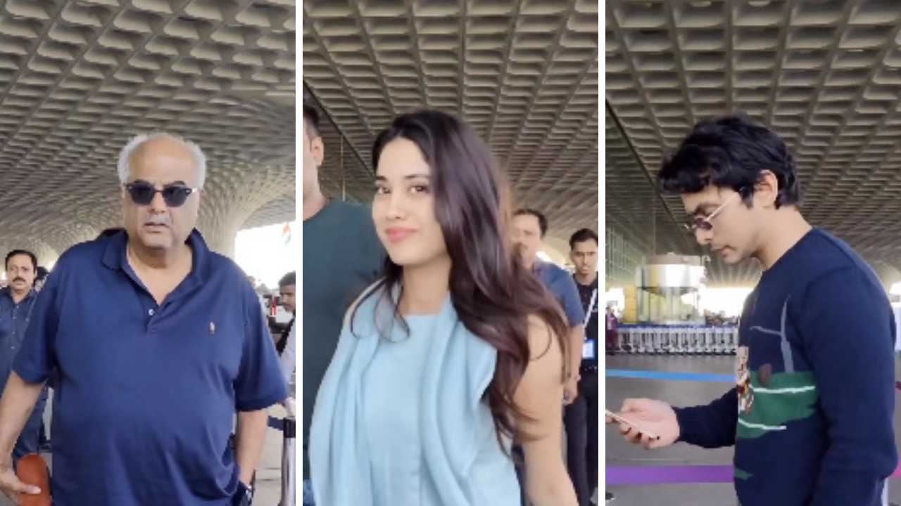 Janhvi Kapoor, rumoured BF Shikhar Pahadiya jet off on family vacay ahead of birthday