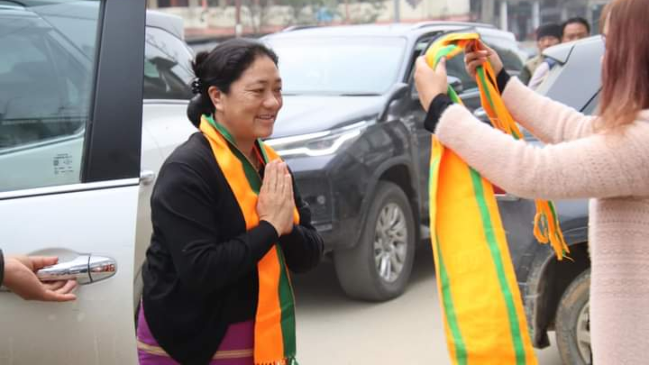 LIVE Lumla Bypoll Election Result 2023  BJPs Tsering Lhamu wins unopposed