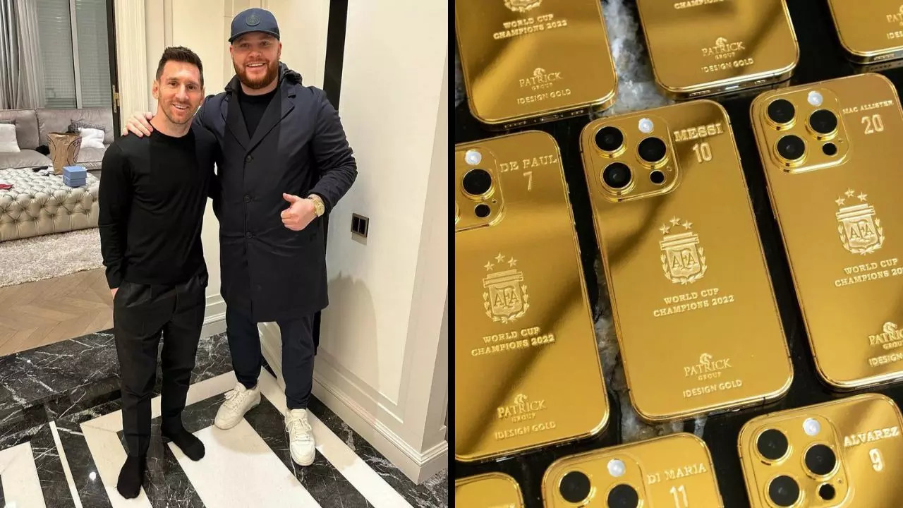 Lionel Messi gifted 35 gold iPhones to the Argentina squad for the 2022 FIFA World Cup win | IDESIGN Gold