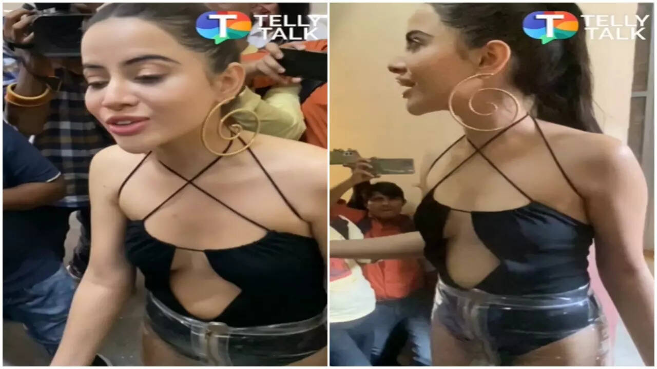 urfi-javed-spotted-in-monokini-wrapped-with-a-transparent-dining-table