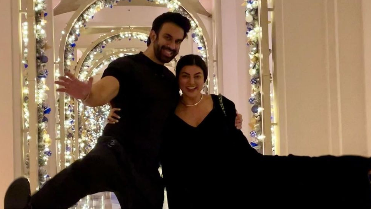 Rajeev Sen with Sushmita Sen