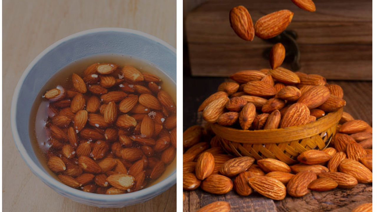 Dry almonds vs soaked almonds