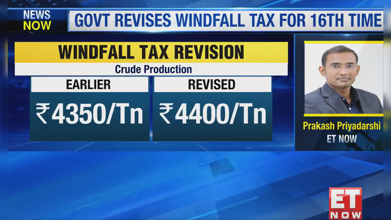 Windfall gains tax on crude production, ATF and diesel exports revised