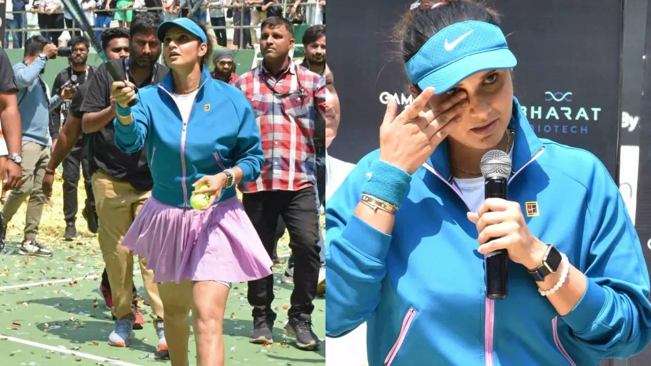 Sania Mirza bids tearful goodbye to Tennis in Hyderabad; MC Stan, Yuvraj Singh attend farewell