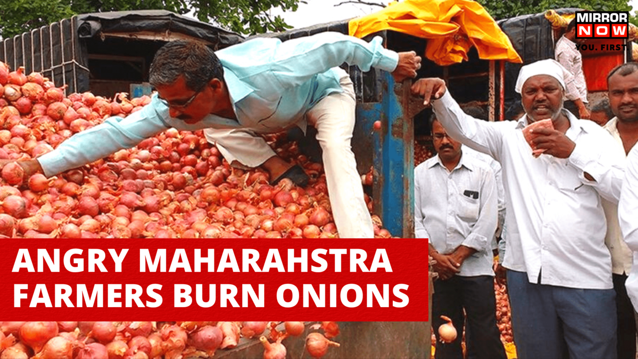Maharashtra Farmers Burn Onion Harvests After Crash In Prices Society