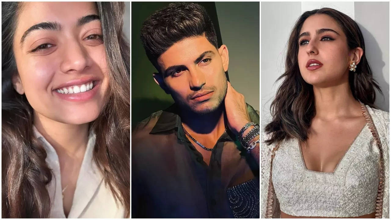 Rashmika Mandanna, Shubman Gill and Sara Ali Khan