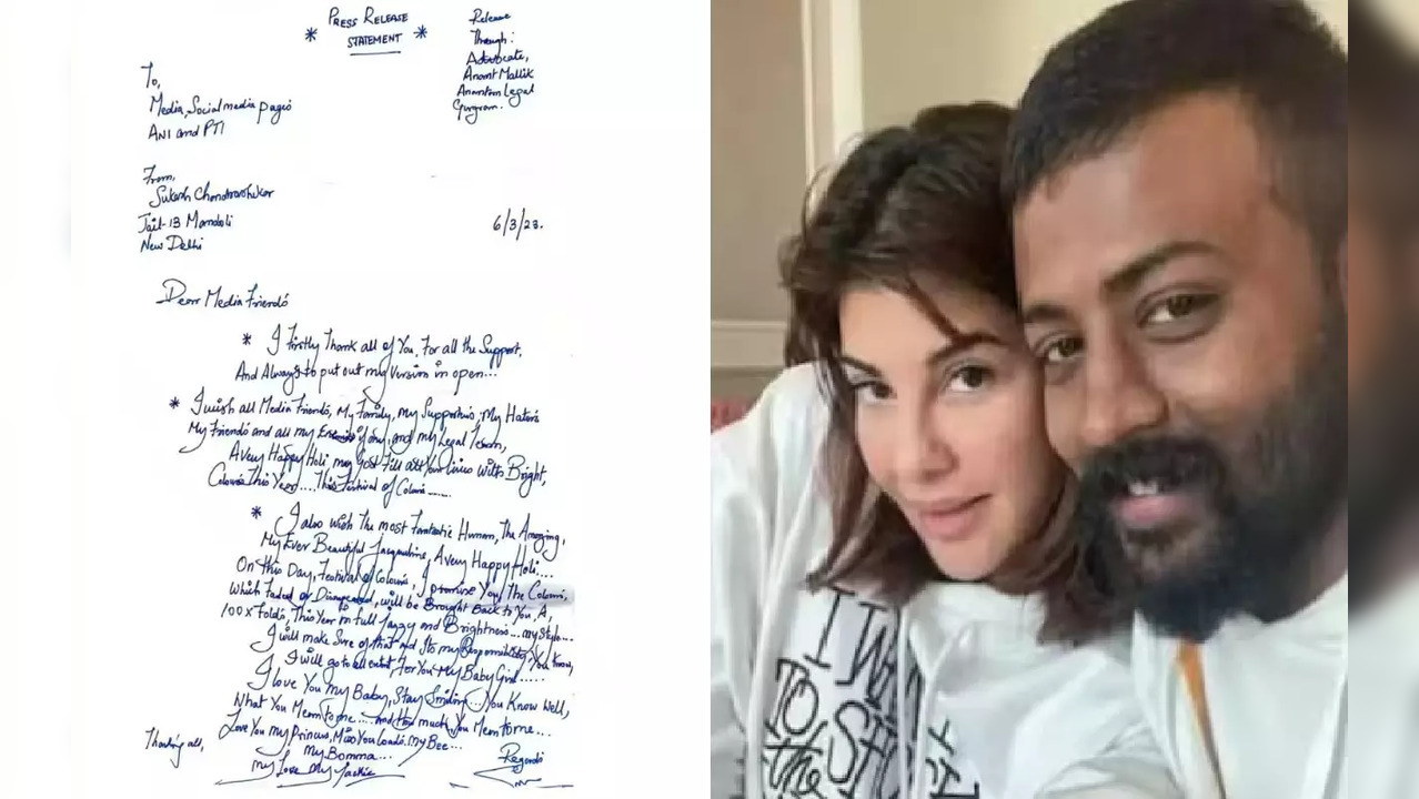 ​Sukesh Chandrashekhar​'s Holi letter for Jacqueline Fernandez ​