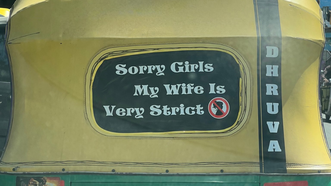 Funny message written on auto rickshaw goes viral