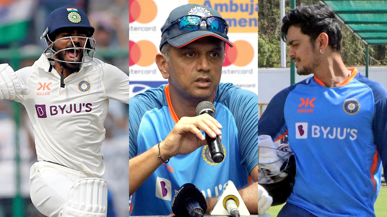 KS Bharat, Rahul Dravid, Ishan Kishan