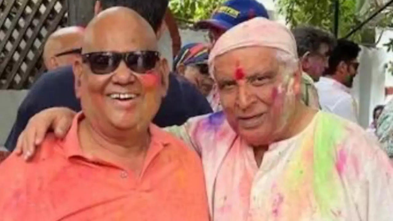 Satish Kaushik with Javed Akhtar