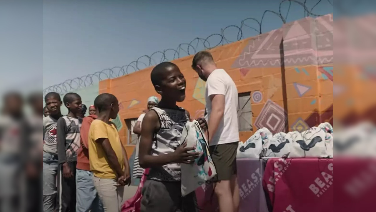 MrBeast donates 20,000 shoes to African kids