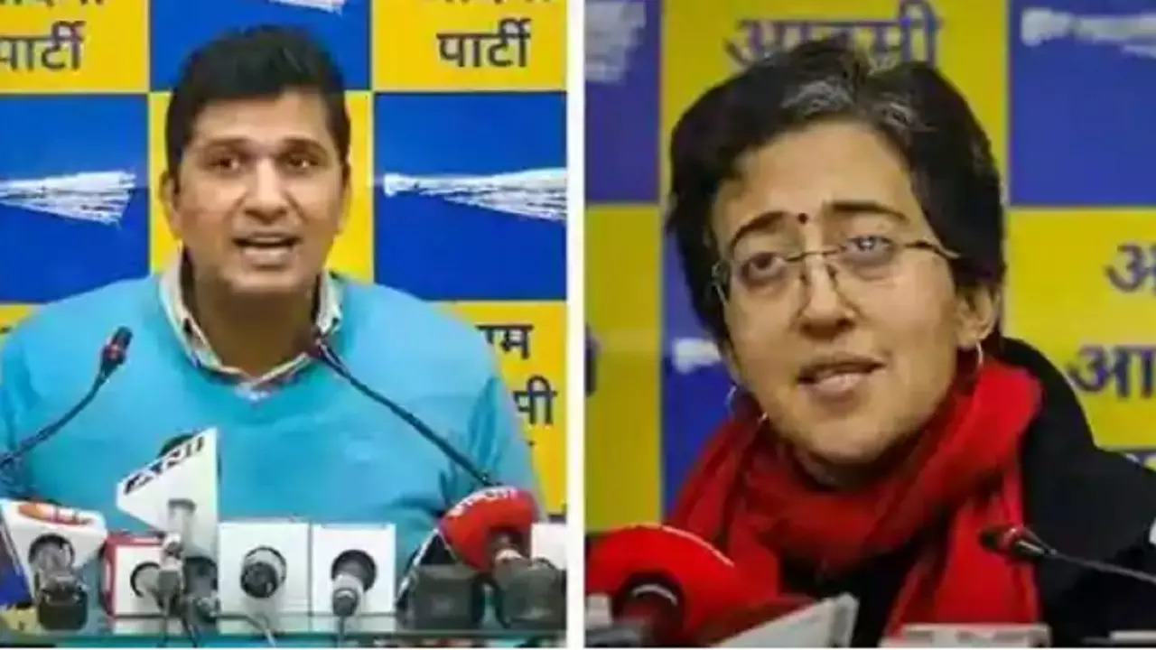 Saurabh Bharadwaj and Atishi Marlena