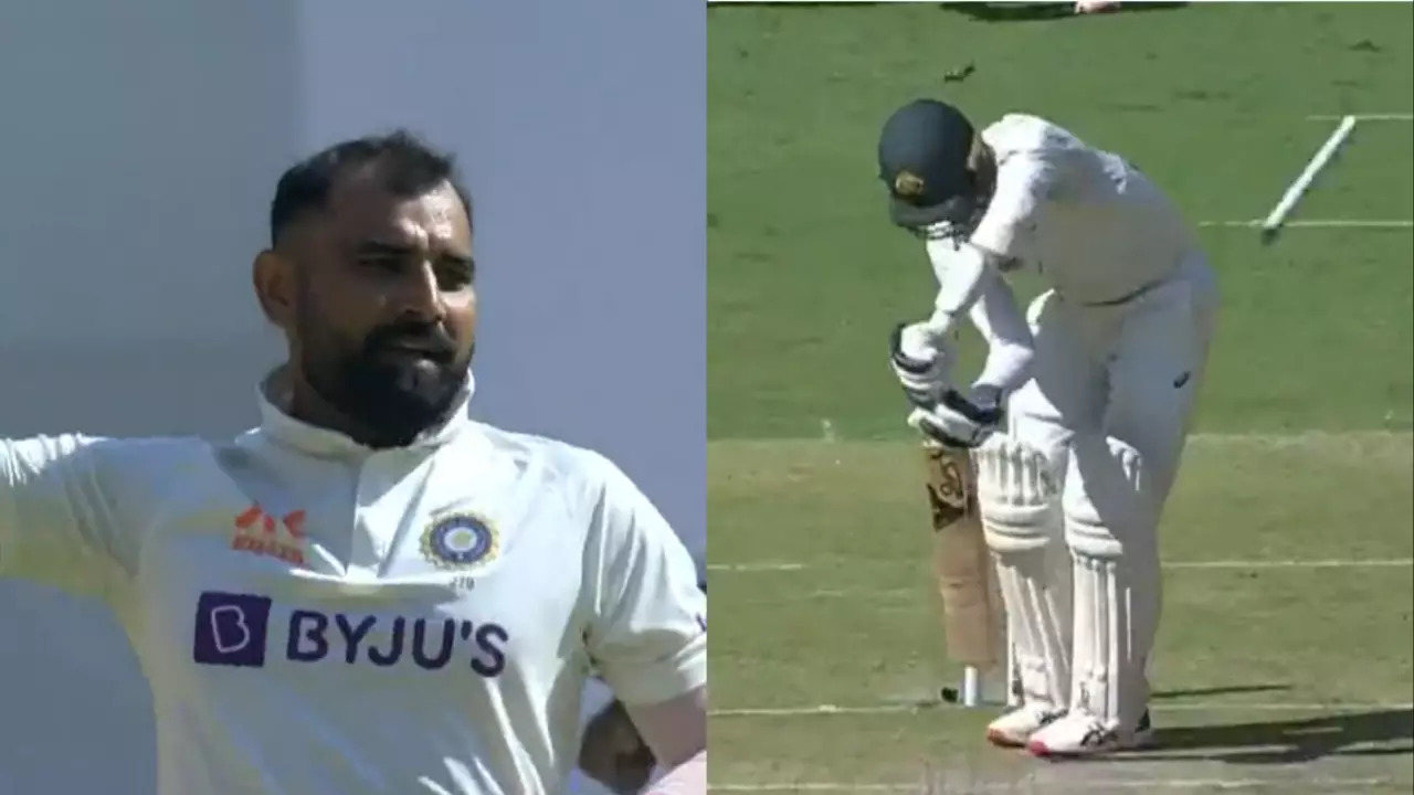 Mohammed Shami Peter Handscomb wicket