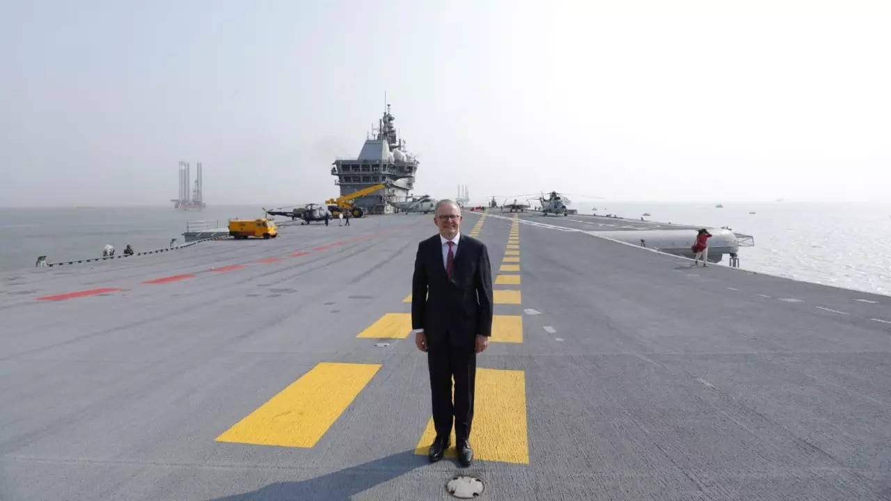 albnese aboard ins vikrant