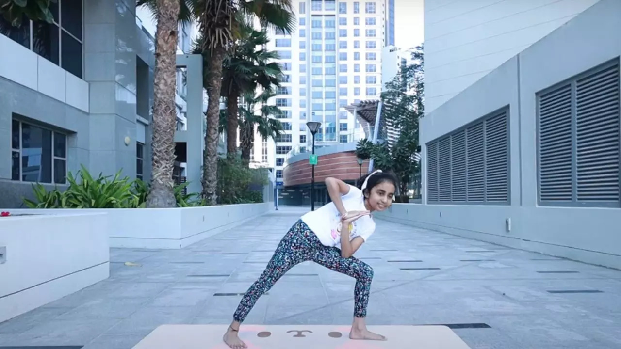 Praanvi Gupta earned the Guinness World Record for being the youngest Yoga instructor after receiving certification as a teacher at just 7 years old| Screenshot: GWR Kids