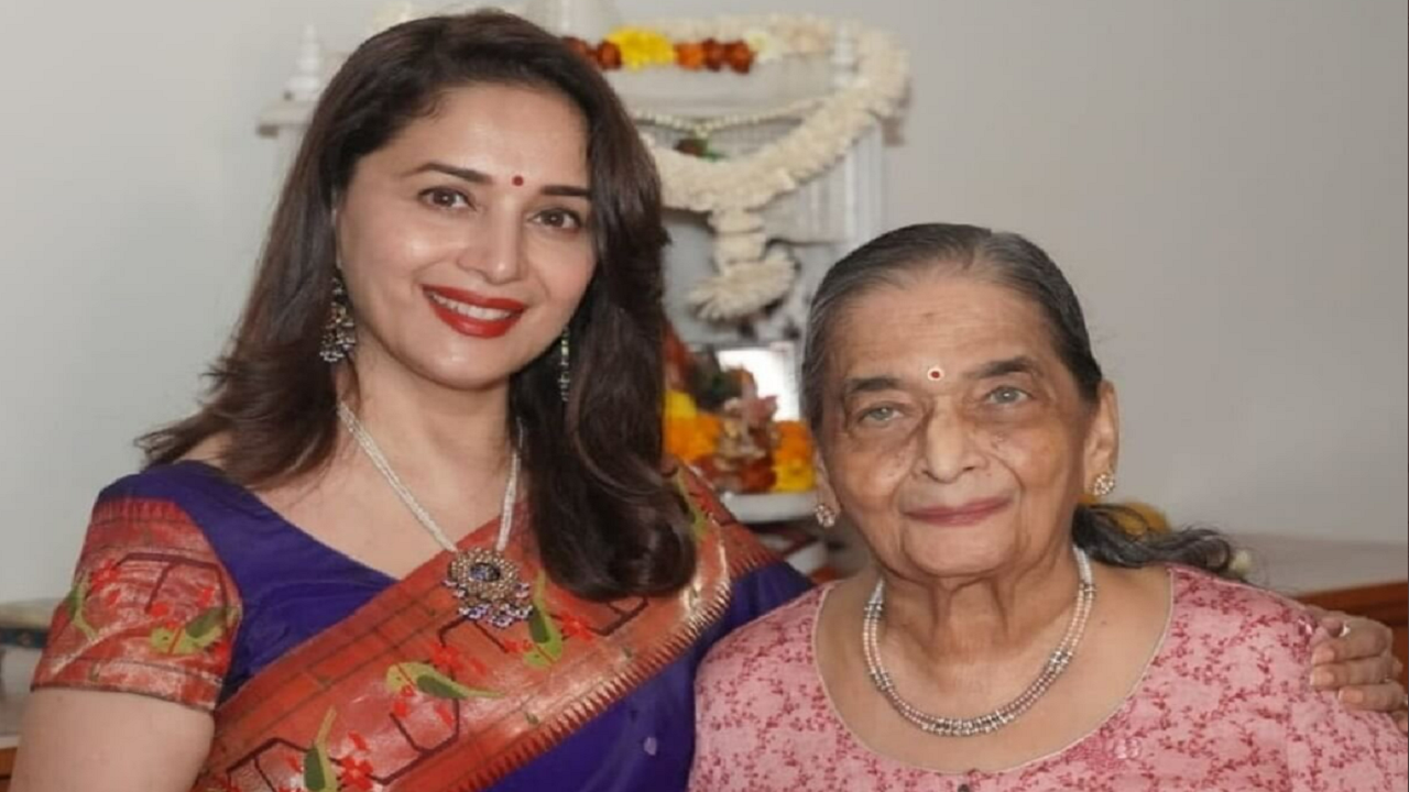 Madhuri Dixit's mother Snehlata Dixit dies at 91 | Entertainment News ...