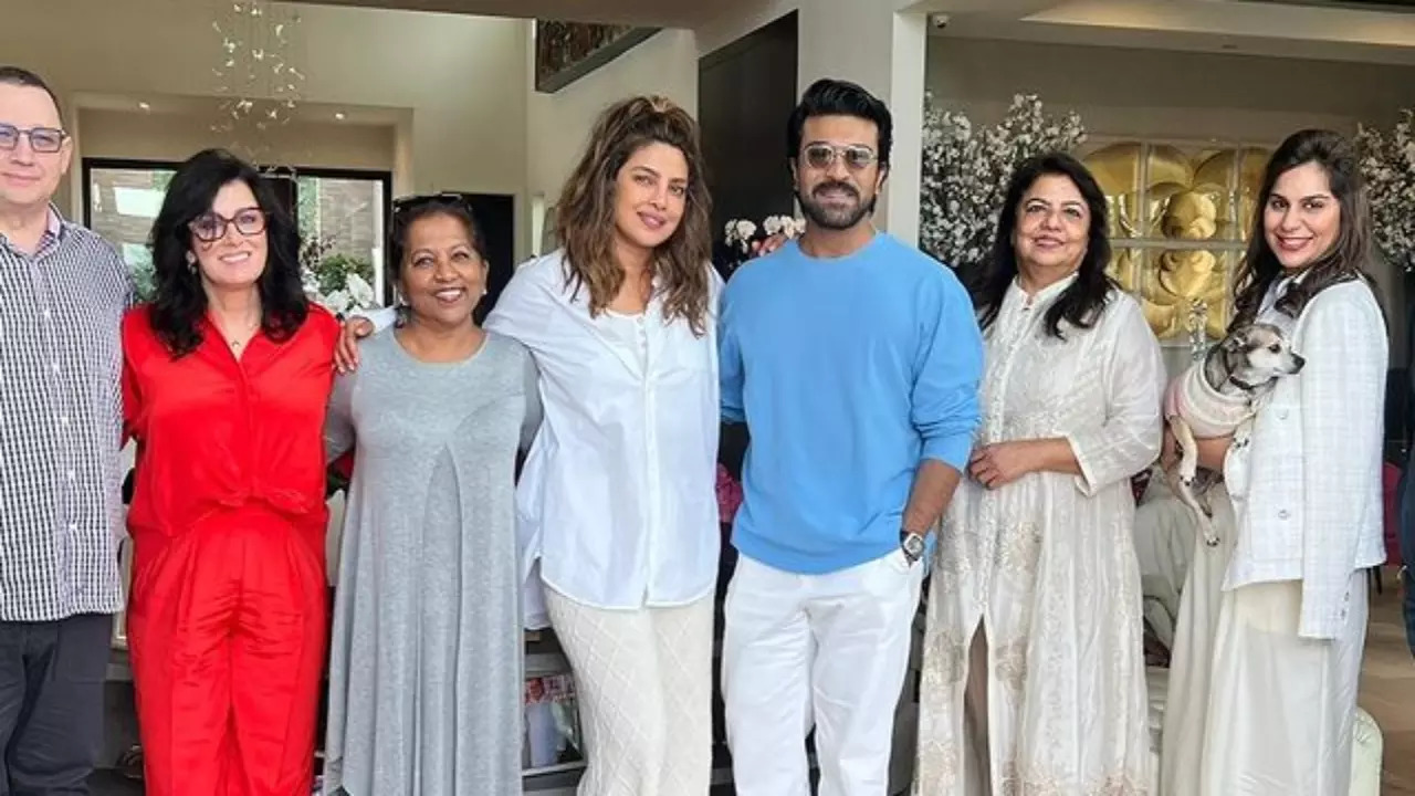 Priyanka Chopra hosts Ram Charan, his wife Upasana at her LA residence ahead of Oscars 2023