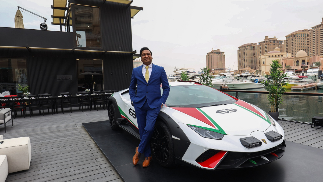 Sharad Agarwal, Head, Lamborghini India with Huracan Sterrato