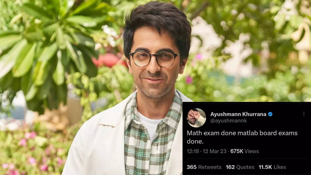 Maths Exam Done? Ayushmann Khurana's viral tweet after CBSE 12th Maths exam is just for you